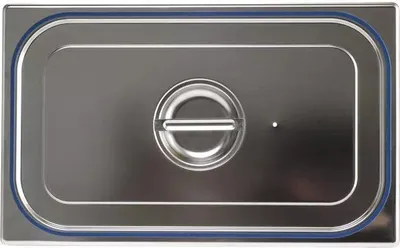 Image de B.PRO Couvercle GN 18/10 en acier inoxydable, avec poignée encastrée, GN : 1/1