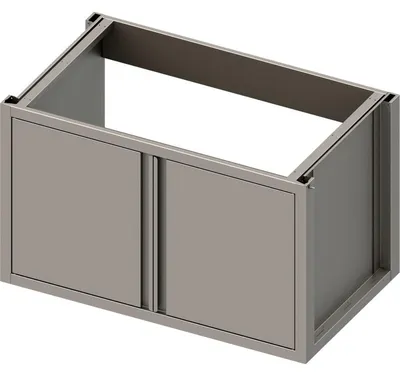 Productafbeelding van Onderkast voor spoelbak met draaideuren - Plintmodel, 600x540