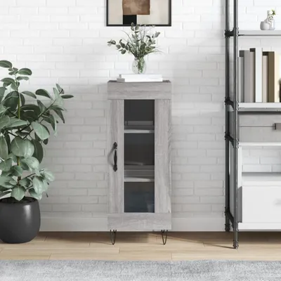 Produktbild von [Home] Sideboard Grau Sonoma 34,5x34x90 cm Holzwerkstoff , Neue Mode 2024 im häuslichen Leben