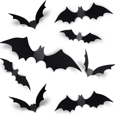 Produktbild von 112 Stück Halloween Deko,Fledermaus Deko,Halloween Fledermaus,Fledermäuse 3d Decoration,Indoor Dekoration-Fledermausspinne,3D-Fledermaus-Dekoration Aufkleber,Batman Diy Decor,Decorations