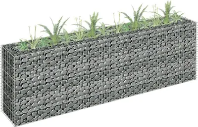 Obrázek produktu pro The Living Store Gabionové vyvýšené lůžko Pozinkovaná ocel 180 × 30 × 60 cm