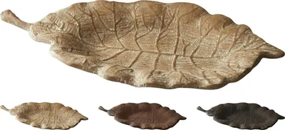 Obrázok produktu pre Dekoratívny tanierik s motívom listu, 35,5 x 21 cm