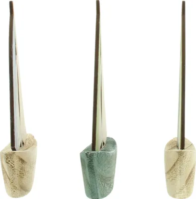 Image de 3 Mini-bateaux à voile en bois 10x12cm - déco marine