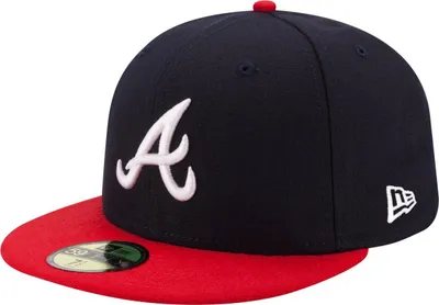 Produktbild von New Era 59Fifty Cap - AUTHENTIC Atlanta Braves navy - 7 5/8
