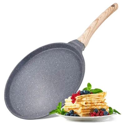Immagine prodotto di Padella antiaderente per crêpes, diametro 26 cm, adatta per induzione - Lavabile in lavastoviglie
