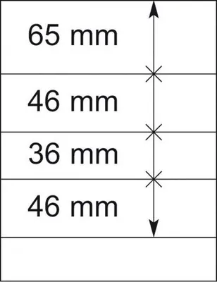 Produktbild von Lindner 802406P T-Blanko-Blätter - 10er-Packung