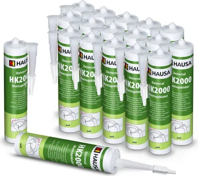 Produktbild von HAUSA High-Tack Montagekleber HK2000 Baukleber für Styropor Leisten 18 x 310ml