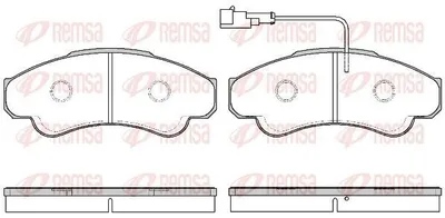 Produktbild von REMSA Bremsbeläge Satz Vorne Bremsklötze für FIAT Ducato Kastenwagen (250, 290) 0959.11