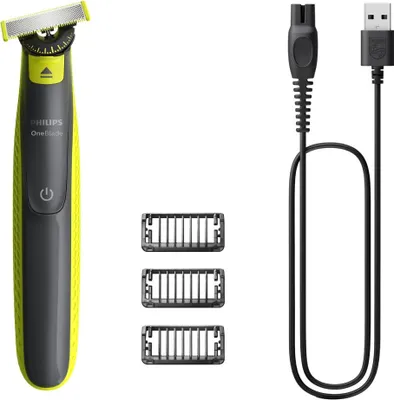 Immagine prodotto di Philips Norelco OneBlade OneBlade 360 QP2724/23 Viso, Raschietto, Grigio, Lime, QP210, QP220, QP230, QP610, QP620, QP410, QP420, Batteria ricaricabile, Idruro di nichel metallico (NiMH), Batteria integrata