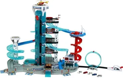 Obrázok produktu pre Hračka Garáž, Bosch Car Service Mega Universe, 5 úrovní, 5 vozidiel, elektronický a manuálny výťah, slučka
