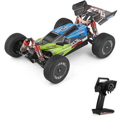 Zdjęcie produktu dla Samochód RC, duża prędkość 60 km/h - skala 1:14 - pojazd wyścigowy do driftu 4x4 z metalowymi elementami