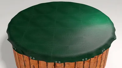 Produktbild von Abdeckplane für runden Pool mit 600 cm Durchmesser, Planenmaß 680 cm für Sommer und Winter