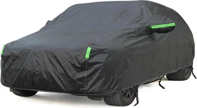Obrázok produktu pre Plachta na auto nepremokavá bavlnená podšívka čierna plná garážová plachta veľkosť L