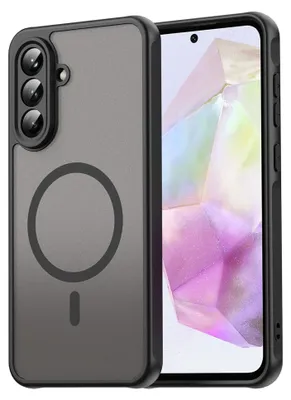 Immagine prodotto di Custodia magnetica MagSafe per Samsung Galaxy A56 5G con protezione per fotocamera, nero opaco