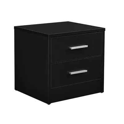 Productafbeelding van And OutdoorMatch Nachtkastje Madelynn - Dressoir - Met 3 lades - 38x34x37 cm - Zwart - Spaanplaat