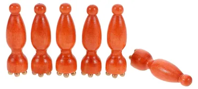 Produktbild von Gesichtsmassagegerät aus Holz mit Augenmassagegerät und Massagestab zur Hautkonturierung und Muskelentspannung