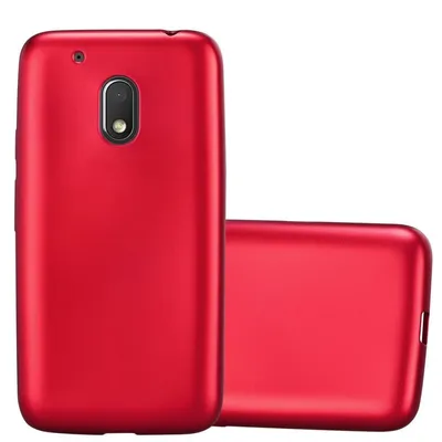 Immagine prodotto di Cadorabo Custodia protettiva per Motorola MOTO G4 PLAY Case in Rosso Custodia per telefono cellulare Custodia in silicone TPU Custodia di copertura