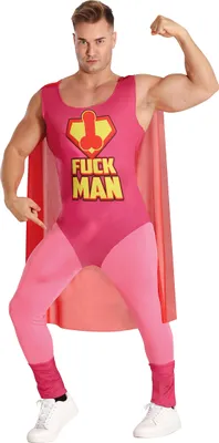 Produktbild von Fuckman Superheld Volwassene Kostüm L