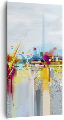 Produktbild von Bild auf Leinwand - Leinwandbild - Abstraktion modern - 65x120cm - Wand Bild - Wanddeko - Leinwanddruck - Bilder - Kunstdruck - Wanddekoration - Leinwand bilder - Wandkunst - PA65x120-4028