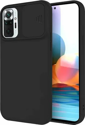Produktbild von CamShield Silikon Cover Case Slim Handyhülle Schutzhülle mit Kameraschutz Kameraabdeckung kompatibel mit Vivo Y11s Schwarz