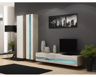 Produktbild von Cama WIO180 VIGO so/b, Regal, Wand-montiert, Wandschrank, 3 Regale, 1 Tür(en), Sonoma-Eiche