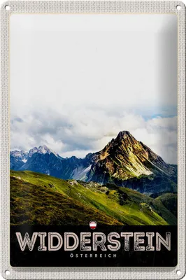 Produktbild von Blechschild Reise 20x30cm Widderstein Österreich Berge Natur