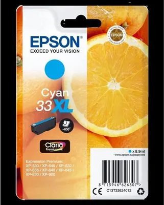 Zdjęcie produktu dla Wkład Atramentowy Epson T3362 XL, Cyan, Oranges, Claria