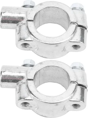 Zdjęcie produktu dla 2 szt Lusterko motocyklowe na kierownicę Lusterko wsteczne Uchwyt gwintu 22 mm Adapter zacisku do motocykli ATV Skuter Srebrny M8