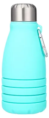 Produktbild von Faltbare Trinkflasche aus Silikon, 550 ml, ideal für Reisen