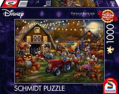 Produktbild von Thomas Kinkade Studios: Disney - Mickey & Minnie Pumpkin Festival (1000 Teile)