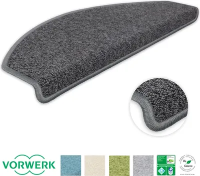 Produktbild von Stufenmatte Durango Halbrund Dunkelgrau 1 Stück