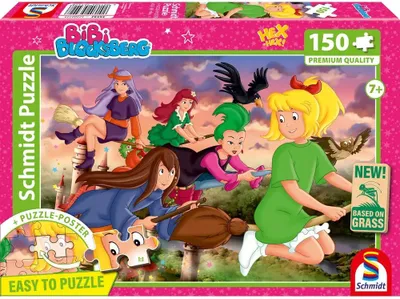 Produktbild von 150 Teile Schmidt Spiele Kinder Puzzle Bibi Blocksberg Hexenrennen 56542