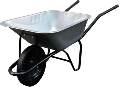 Obrázek produktu pro Kolečko stavební  80l, plné, Zn korba, nosnost 100kg