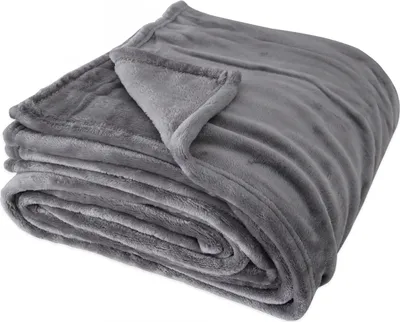Produktbild von Kuscheldecke Fleecedecke in 220x240 cm - Anthrazit - Flauschige Wohndecke, Ganzjahresdecke weich und warm waschbar, Sofadecke (W-220x240cm-Anthrazit)
