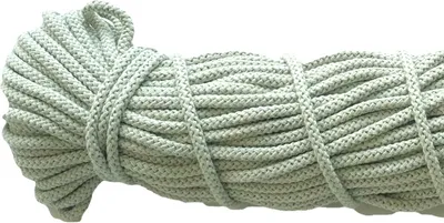 Produktbild von Ø 6 mm x 100 m Baumwollkordel Kordel Baumwolle 100 % Baumwollschnur Graugrün Ø 6 mm