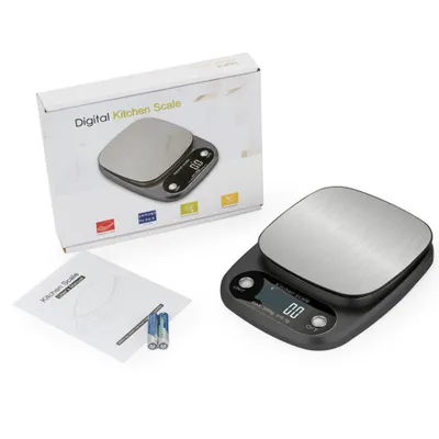 Produktbild von Digitale Küchenwaage Digitalwaage Professionelle Elektronische Waage Küchen Edelstahl Präzision auf bis zu 0,1g (10kg Maximalgewicht)