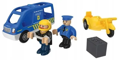 Produktbild von Playtive Rettungsfahrzeuge Polizei mit Lichteffekten und Figuren