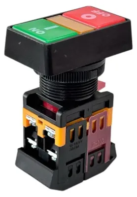 Produktbild von Trade-Shop PPBB-30N Maschinen Ein-/Aus Maschinenschalter (Notschalter) LED-Licht für Industrieanlagen IP40 Momentan (Tastend / Momentary)