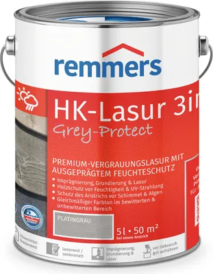 Zdjęcie produktu dla Remmers HK-Lasur grey protect szary antracyt 5 l