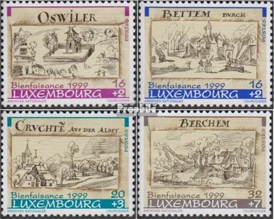 Produktbild von Briefmarken Luxemburg 1999 Mi 1485-1488 (kompl.Ausg.) postfrisch Ortsansichten
