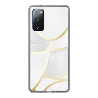 Produktbild von MuchoWow® Handyhülle Schutzhülle Hülle für Samsung Galaxy S20 FE Abstraktes Muster mit goldenen Linien Silikon Softcase Handy Hülle - Abdeckung