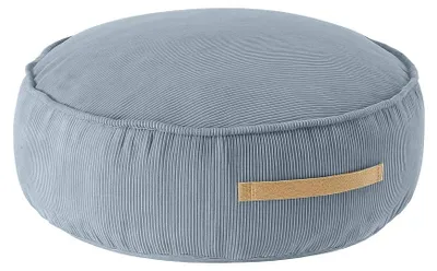 Produktbild von MeowBaby Slimcord Sitzpouf für Kinder, Cord, rund, 65x20 cm, türkis