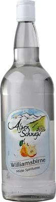 Produktbild von Alpenschnaps Steinbeisser Williamsbirne Obstbrand 35 Prozent 1000ml