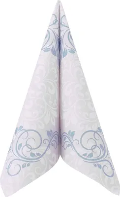 Produktbild von Airlaid Serviette Ornaments in Blau, 40 x 40 cm, 50 Stück - APARTina