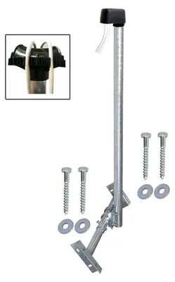 Produktbild von PremiumX BASIC X120-48F SAT Teleskop-Dachsparrenhalter 120cm Mast 48mm Mastkappe Holzschrauben