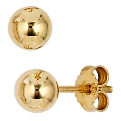 Immagine prodotto di Orecchini a bottone a sfera in oro giallo 333, diametro 5 mm
