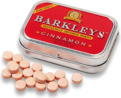 Produktbild von Barkleys Mini Mints Pastillen mit Zimt Geschmack Zuckerfrei 15g
