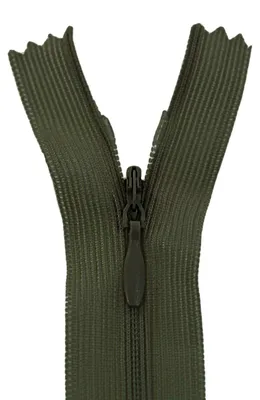 Produktbild von 1 Reißverschluss spiral verdeckt, 16cm, unteilbar, unsichtbar, Farbe frei wählbar, Farbe:327 khaki