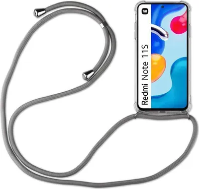 Produktbild von Handykette Xiaomi Redmi Note 11 / 11S Handyhülle mit Band Hülle Handy Tasche Grau
