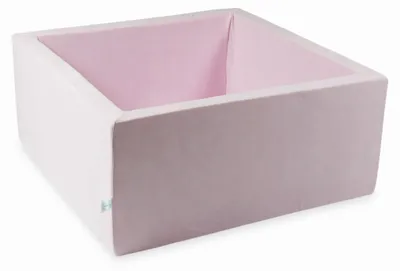 Immagine prodotto di Bacinella 90x90x40 Velvet Soft Rosa chiaro senza palline